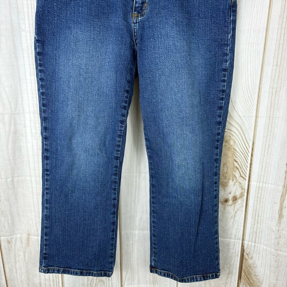 Lilly Pulitzer Mid-Rise Cropped Jeans Straight Leg Blue Denim Capris Size 6 - Picture 4 of 15